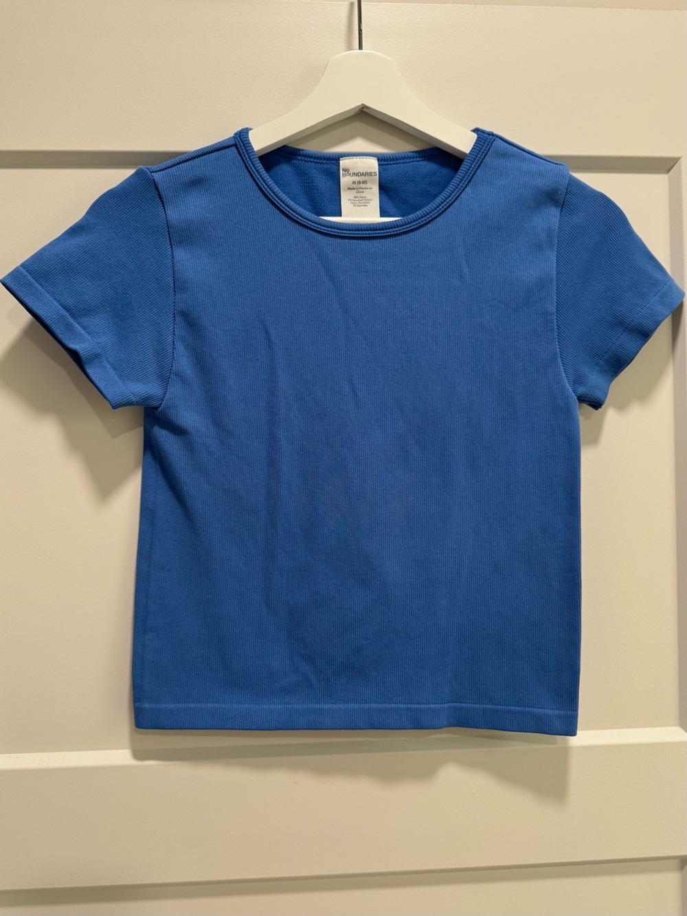 No Boundaries Ribbed Short Sleeve Top